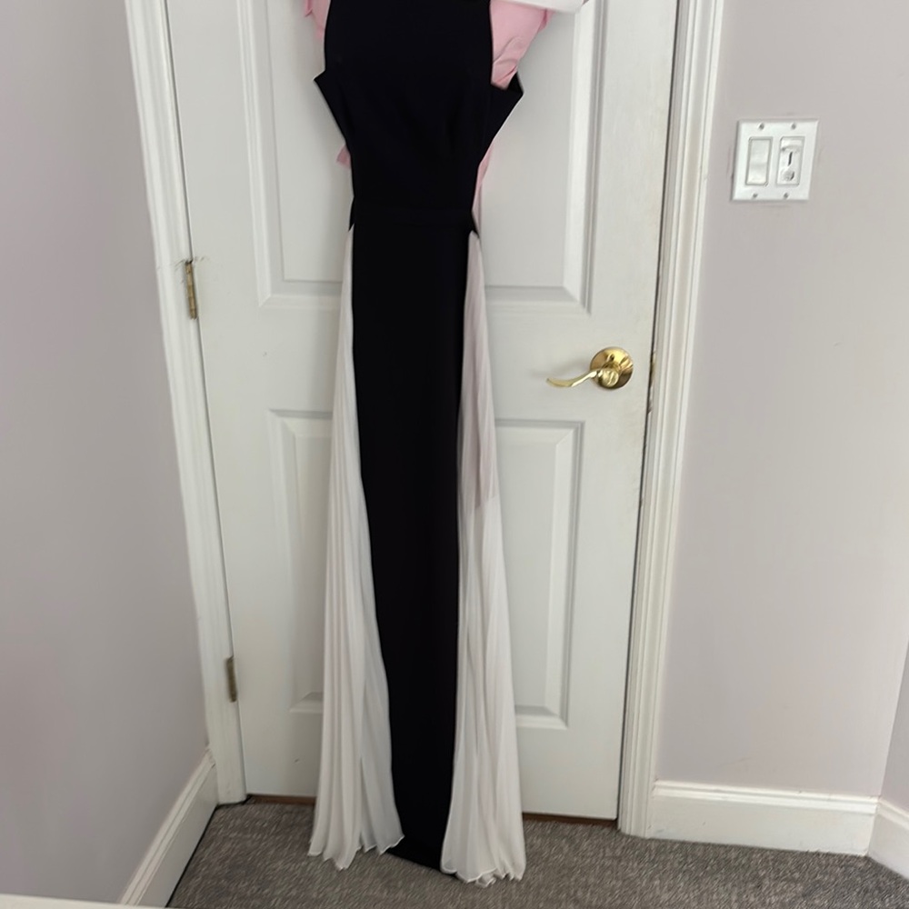 BCBGMaxAzria Black and White Wedding Dress